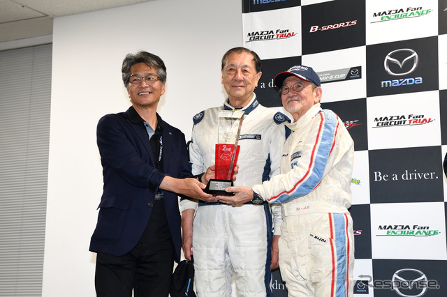 エンブレムクラス2位の、CZR RACING 藤田一夫選手と加藤仁選手