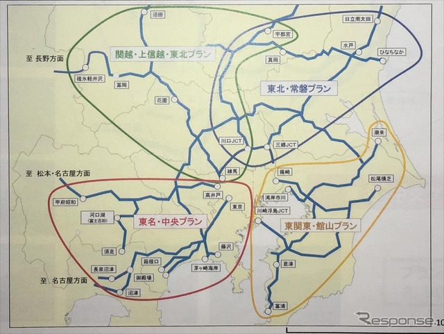 高速史上初の二輪車専用周遊パス「二輪車ツーリングプラン」のエリアイメージ