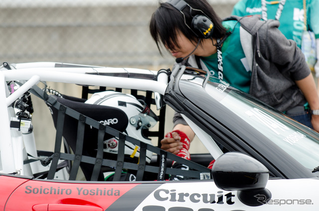 MX-5カップジャパン第3戦スタート前、Circuit WOLF&KOTAの吉田綜一郎選手