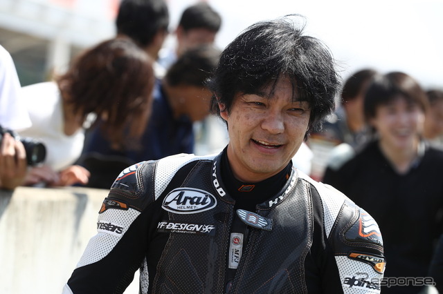 元ロードレース世界選手権GP250チャンピオンの原田哲也さん。