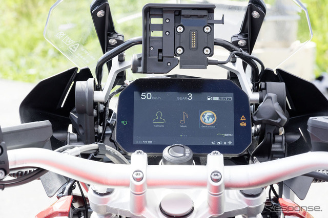 ボッシュのモーターサイクル用mySPIN(マイスピン)。