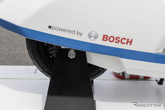 ドイツ・ボックスベルグにて開催されたボッシュ2輪技術説明会。