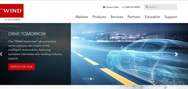 ウインドリバー社の公式サイト