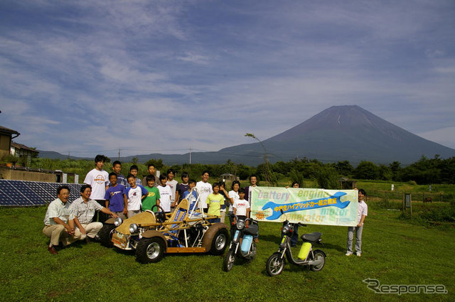中学生、エネルギー循環型のライフスタイルを体験