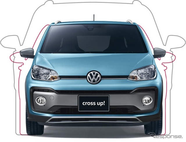 VW クロスup!Body Size解説イメージ