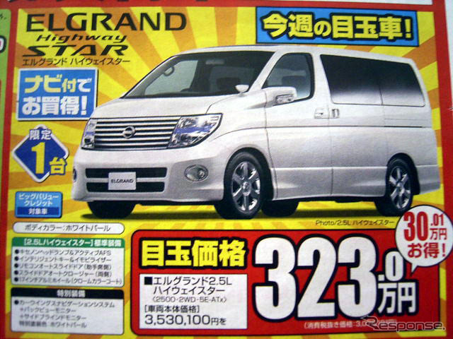 【新車値引き情報】日産車と愉快な仲間たち