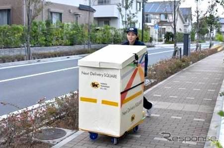 Fujisawa SST内を台車で配送