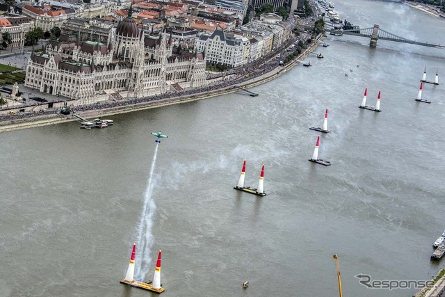 競技はドナウ川の真上で展開される/写真提供:RedBull