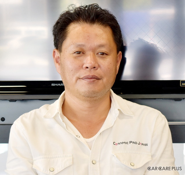 カーメイクアートプロの丸山悦顕社長。まだまだ「野望」があるとのことなので、今後の動向も楽しみだ