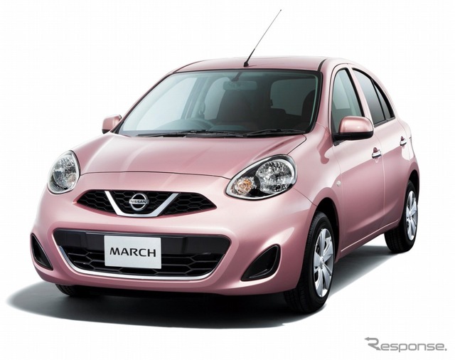 日産 マーチ(ナデシコピンク)
