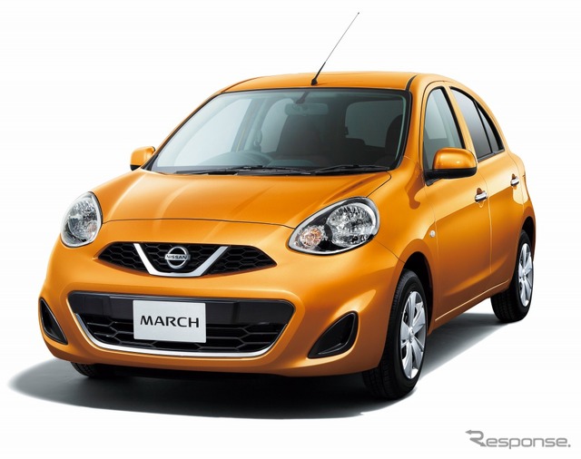 日産 マーチ(サンライトオレンジ)