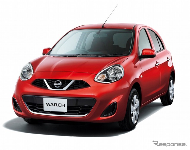 日産 マーチ(ラディアント レッド)