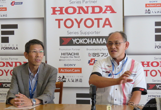 JRPの倉下社長(左)とヨコハマの渡辺氏。
