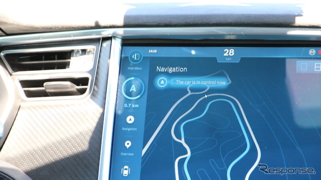 テスラ 自動運転テスト車