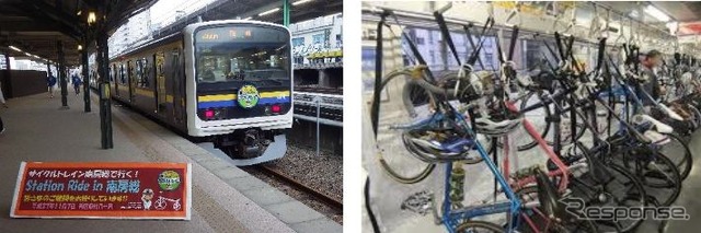 両国～木更津間の「サイクルトレイン」は、209系2000・2100番台6両編成が使用される模様。