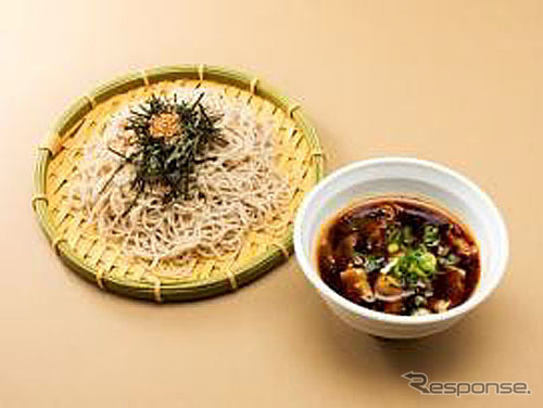 そば・うどん扇庵旨辛肉つけそば(900円)