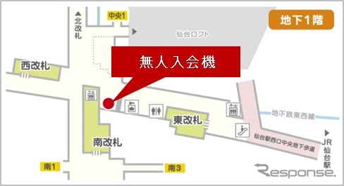 カーシェア無人入会機の設置場所
