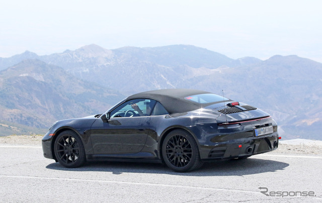ポルシェ 911カブリオレ 次期型 スクープ写真