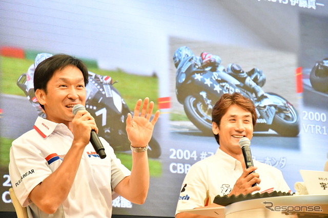 鈴鹿8耐 40周年記念トークショーにて。