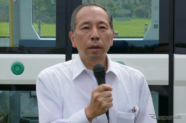 「自動運転バス調査委員会」の会長:須田 義大氏(東京大学教授、東京大学生産技術研究所 次世代モビリティ研究センター長)も駆けつけた