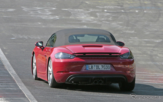 ポルシェ 718ボクスター GTS スクープ写真