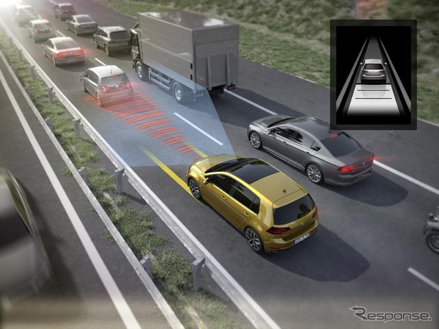 フォルクスワーゲンの部分的な自動運転システム「トラフィックジャム・アシスト」
