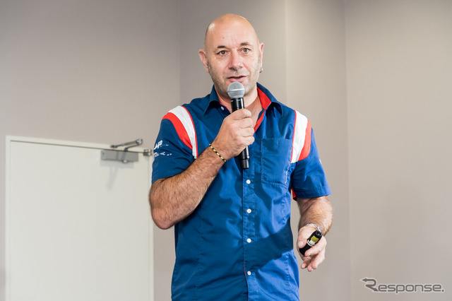 BMW HP4 RACE メディア向け技術説明会。