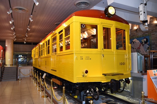 東京地下鉄道の1001号が機械遺産に認定されることになった。写真は地下鉄博物館で展示されている1001号。