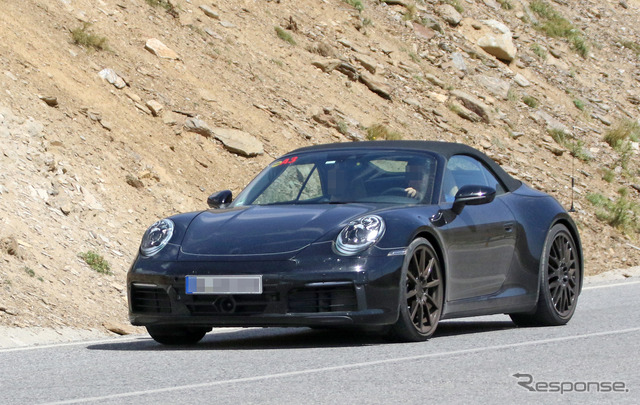 ポルシェ 911 カレラS カブリオレ スクープ写真