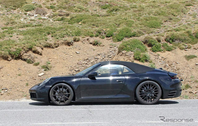 ポルシェ 911 カレラS カブリオレ スクープ写真