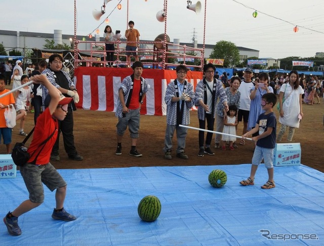 BASFジャパン 戸塚工場 第42回夏祭り スイカ割り