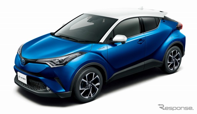 トヨタ C-HR G(ホワイト×ブルーメタリック)<オプション装着車>