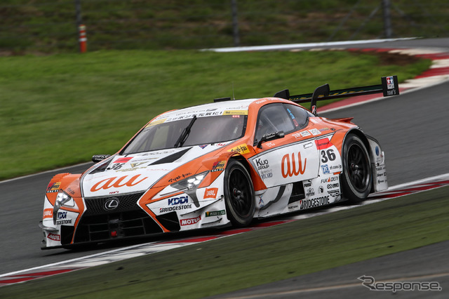GT500クラス予選3位の#36 LC500。