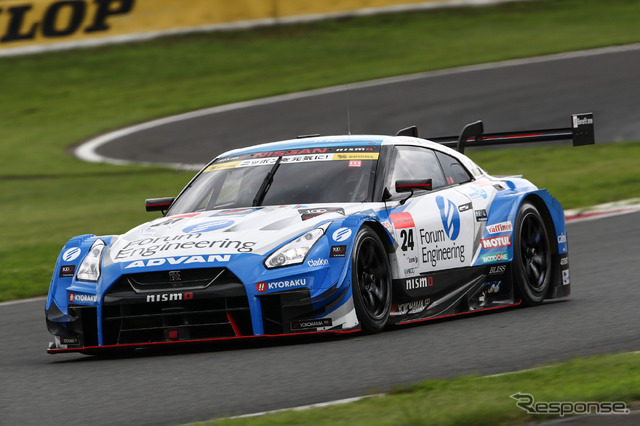 GT500クラス予選5位の#24 GT-R。