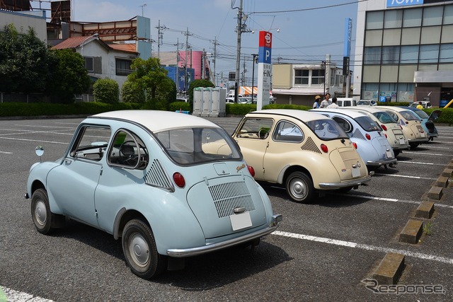 いせさきまつり スバル360パレード走行&展示