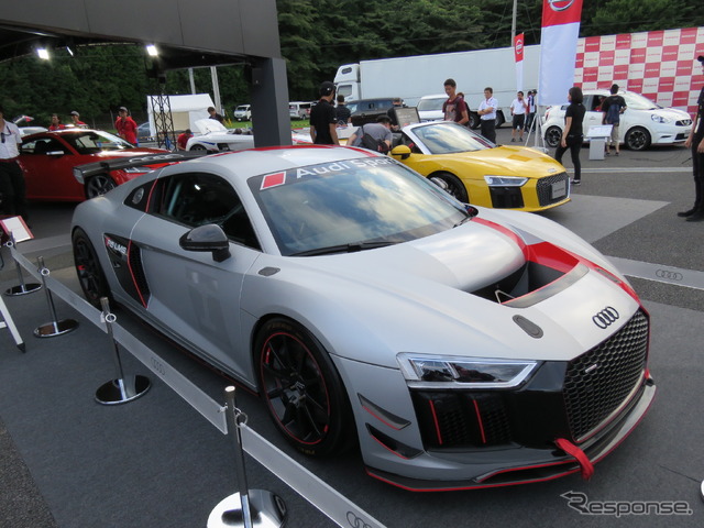 日本初公開された「Audi R8 LMS GT4」。