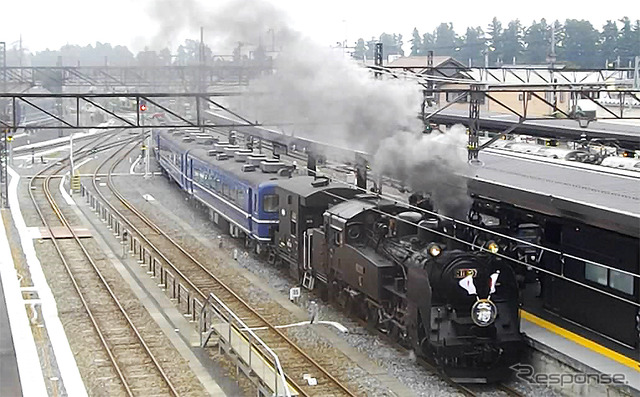 東武鉄道 SL大樹 祝賀運転（下今市駅、2017年8月10日）