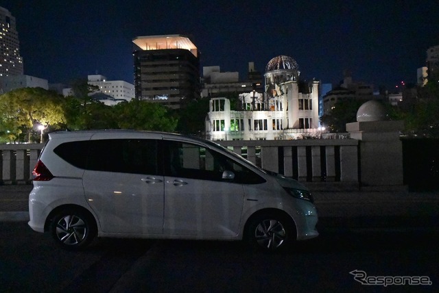 マツダのテストコースがある中国山地の三次から広島市へと抜けた。