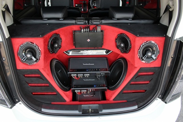 car audio newcomer! U-23 スズキ ワゴンRスティングレー(オーナー:笠原佑樹さん) by lc sound factory 後編