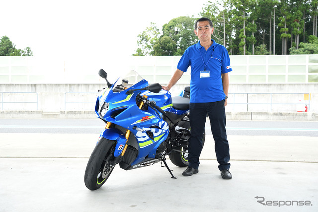 GSX-R1000Rチーフエンジニア寺田 覚さん。