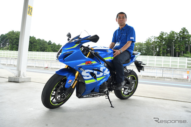 GSX-R1000Rチーフエンジニア寺田 覚さん。