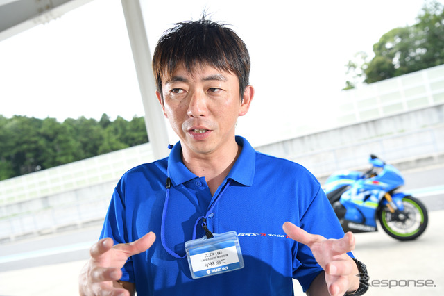 GSX-R1000R車体設定、小林浩二さん