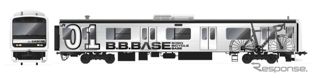 『B.B.BASE』は209系の改造車で運行される。