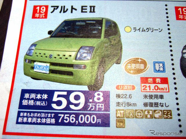 【値引き情報】売り切れ御免…軽自動車未使用車セダンタイプ