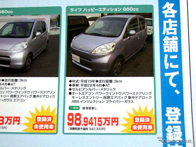 【値引き情報】売り切れ御免…軽自動車未使用車セダンタイプ