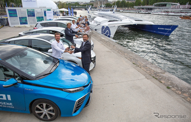 エナジー・オブザーバー号とトヨタMIRAI、トヨタHV