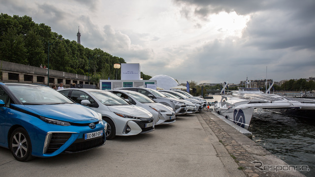 エナジー・オブザーバー号とトヨタMIRAI、トヨタHV