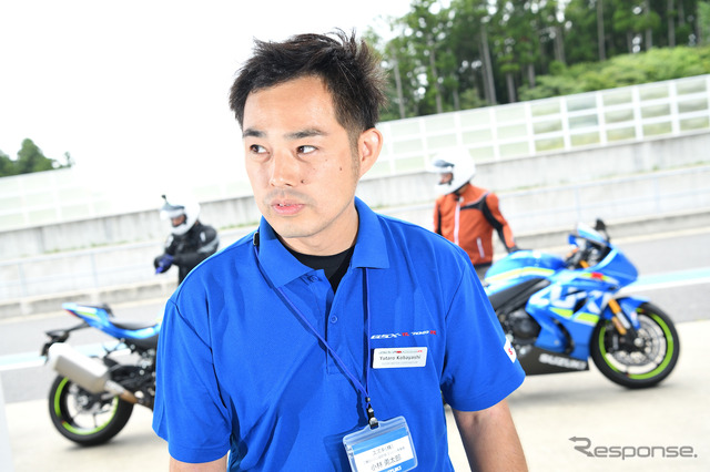エンジン実験担当、小林勇太郎さん。