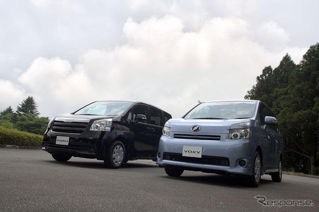 乗用車販売ランキング8月…ヴォクシー/ノア が上昇