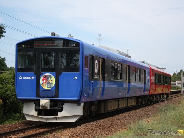 「秋の乗り放題パス」はJR線の普通列車が3日間乗り放題になる。写真は男鹿線の普通列車。